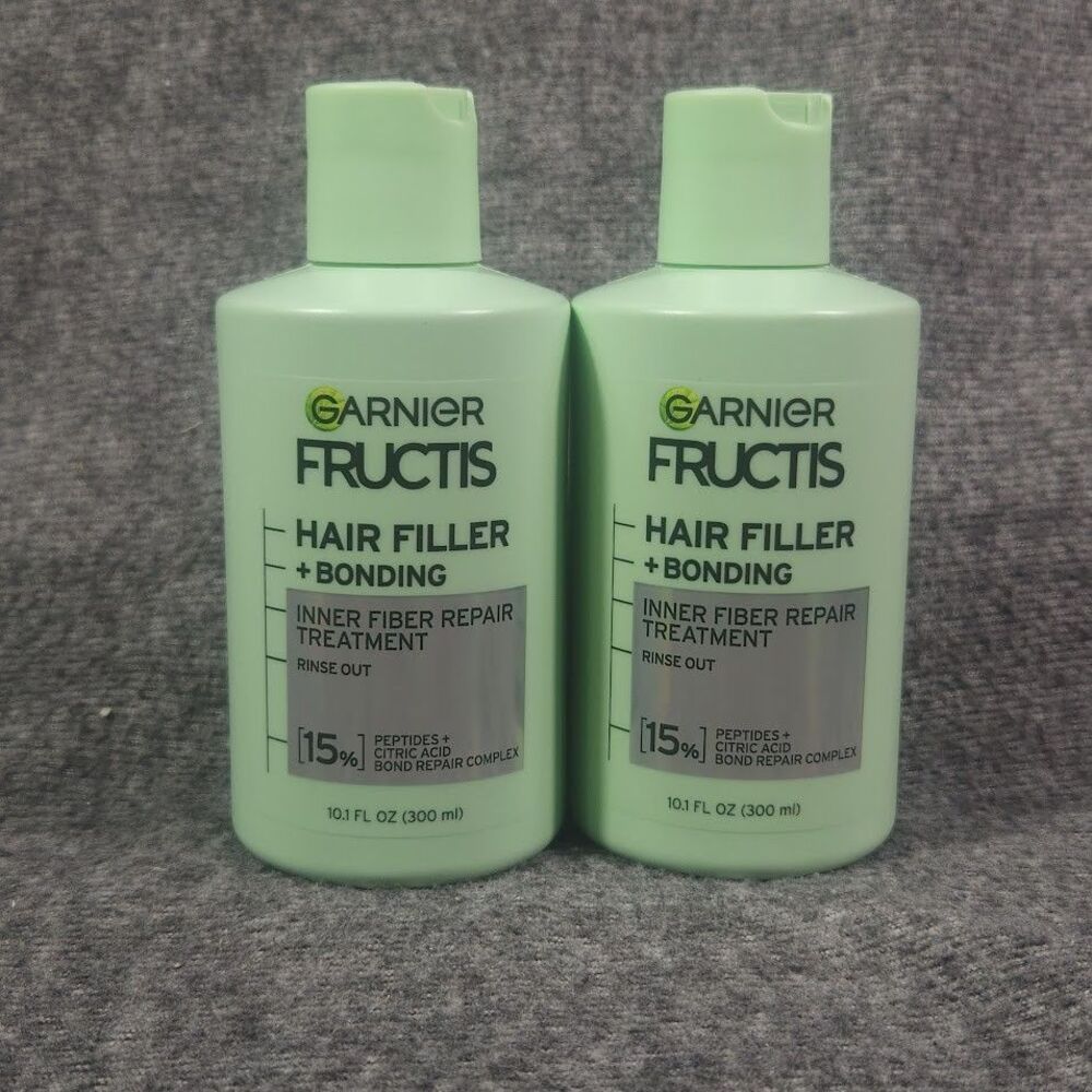 Garnier Fructis Hair Filler Peptides Inner Fiber Repair Treatment, 10.1 fl oz x2